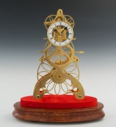 A Large Skeleton Clock 20th Ce