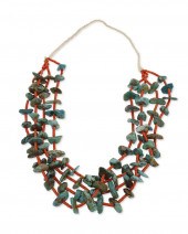 A LARGE SOUTHWEST TURQUOISE AN