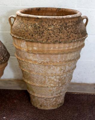 A large Spanish terracotta olive
