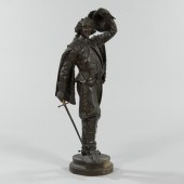 A Large Spelter Sculpture Afte