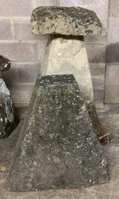 A large stone staddle stone, 9
