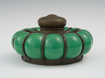 A Large Tiffany Studios Green Glass