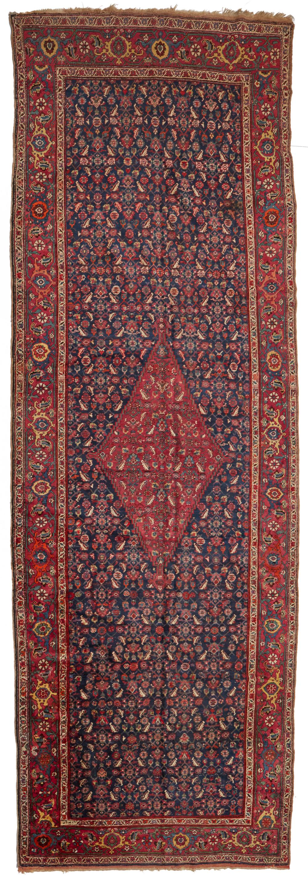 A LARGE TURKISH FLATWEAVE RUNNERA