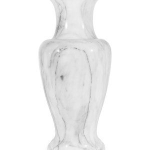 A Large Turned Marble Floor Vase