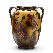 A LARGE TWO HANDLED VASE, GEOR