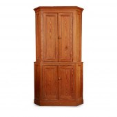 A LARGE VICTORIAN PITCH PINE C