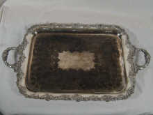 A large Victorian silver plated two