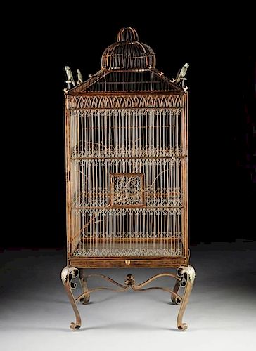 A LARGE VICTORIAN STYLE BRONZED