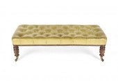 A LARGE VICTORIAN TUFTED GREEN