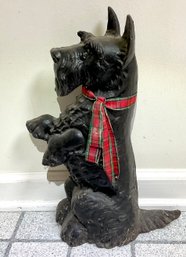 A large vintage cast iron doorstop,