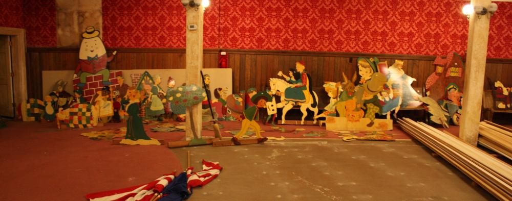 A LARGE VINTAGE CUT-OUT STORYBOOK