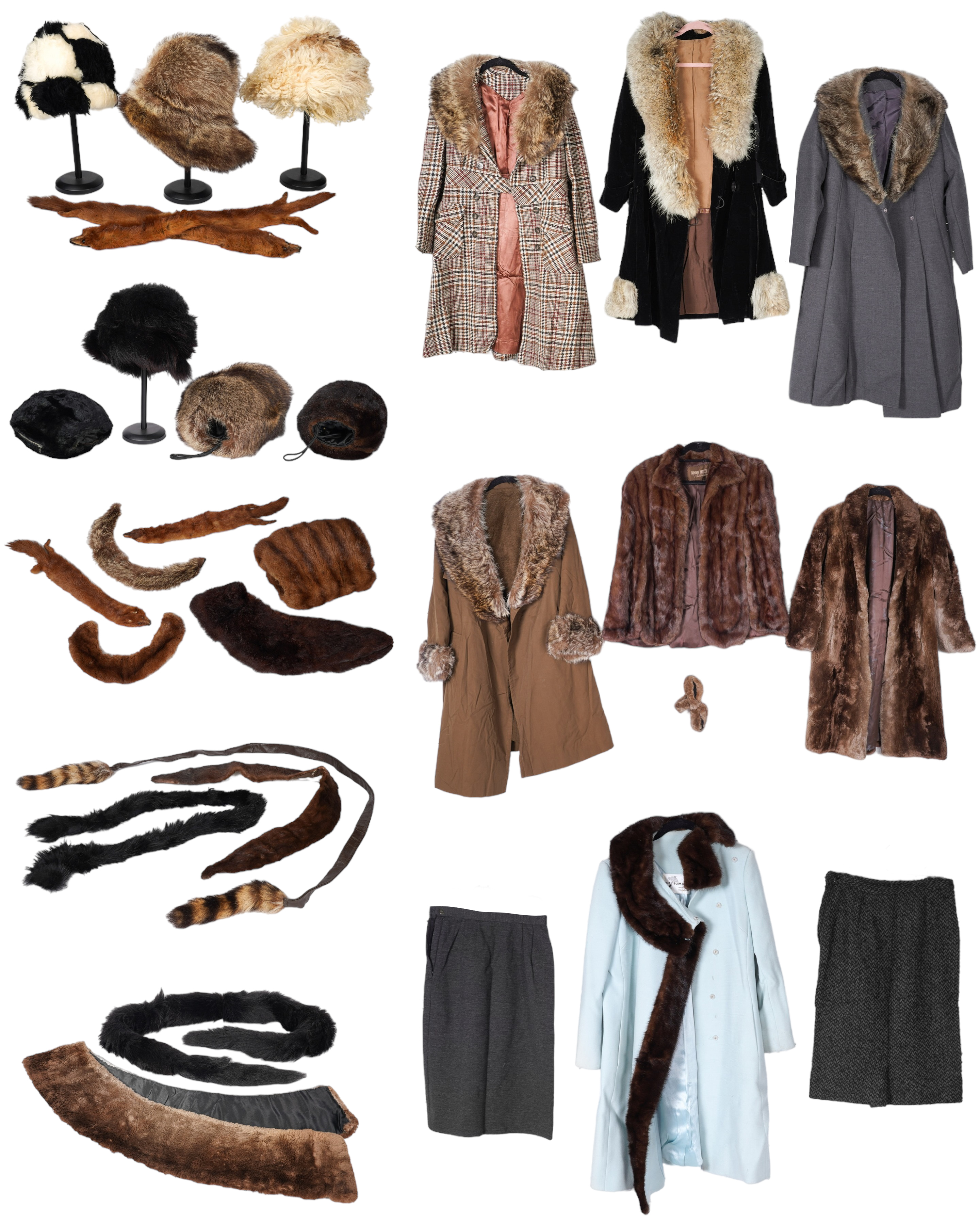 A Large Vintage Fur Coat and