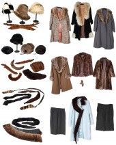 A Large Vintage Fur Coat and A