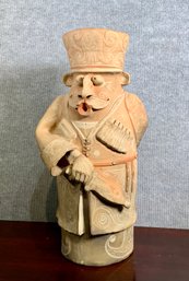 A large vintage terracotta figure