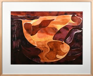 A large watercolor by Laura