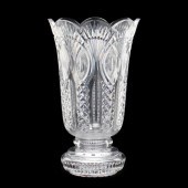 A LARGE WATERFORD CRYSTAL VASE