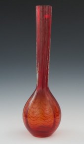 A Large Waterford Ruby Red Gla