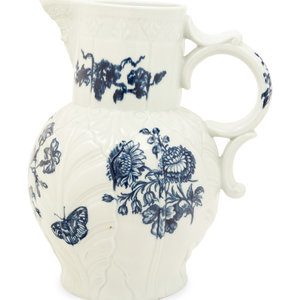 A Large Worcester Porcelain Pitcher