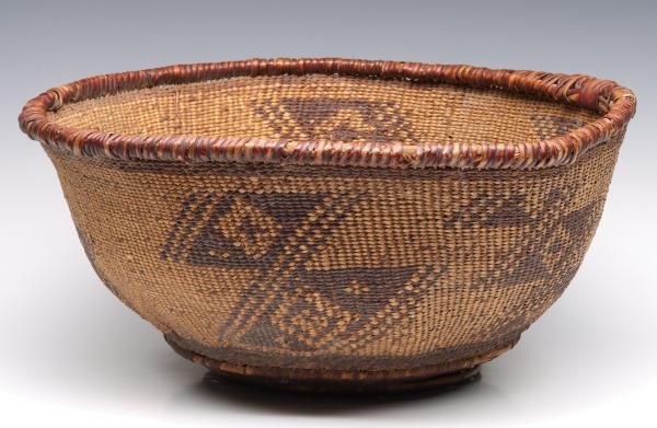 A LARGE YORUK BASKETRY BOWL 18