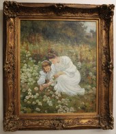 A. LARSSON OIL ON CANVAS MOUNT