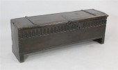 A late 17th century oak six pl