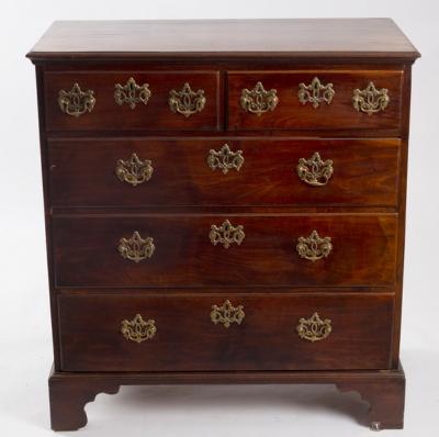 A late 18th Century chest fitted