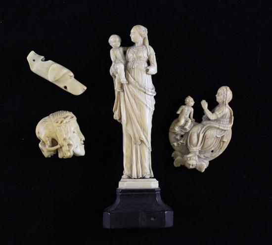A late 18th century Dieppe carved