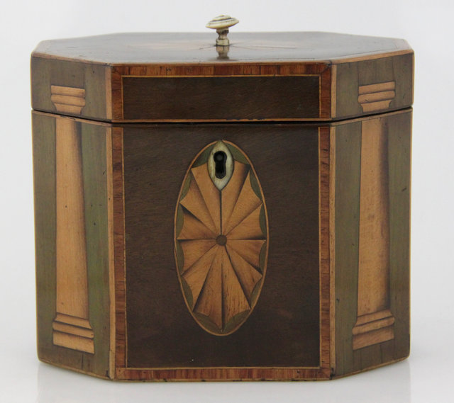 A late 18th Century mahogany tea