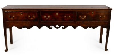 A late 18th Century oak server with