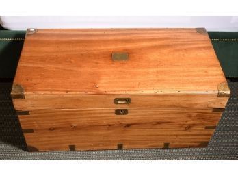 A late 19th C. brass bound