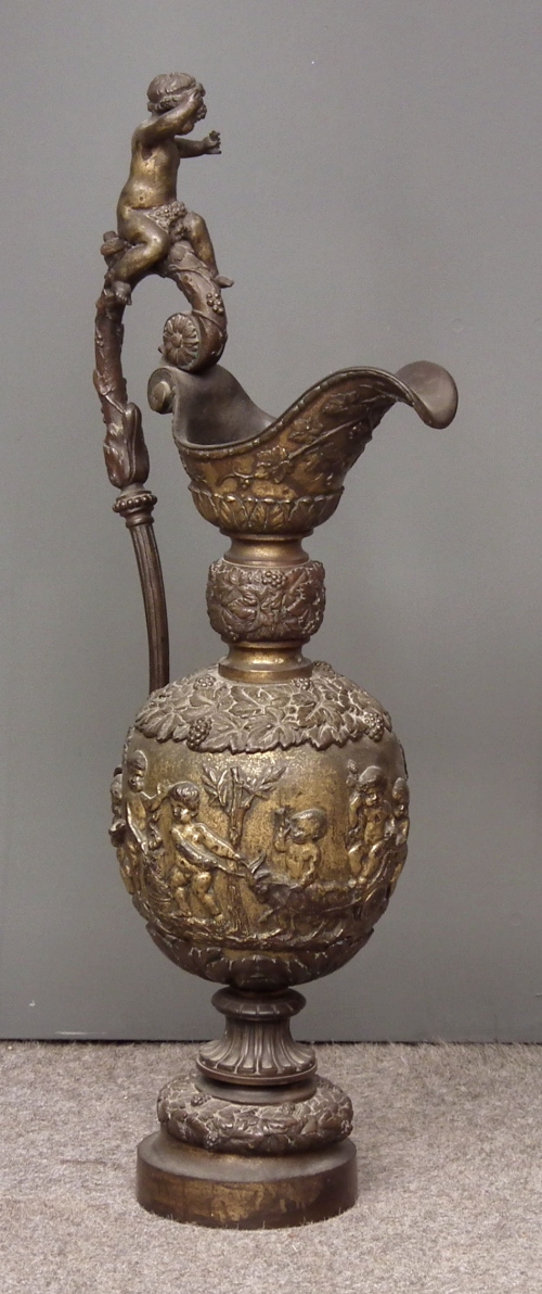 A late 19th Century bronzed metal