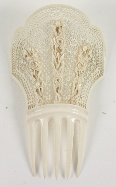 A late 19th Century carved ivory