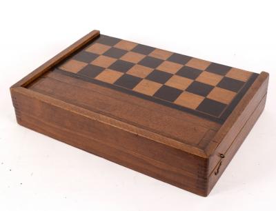 A late 19th Century games box