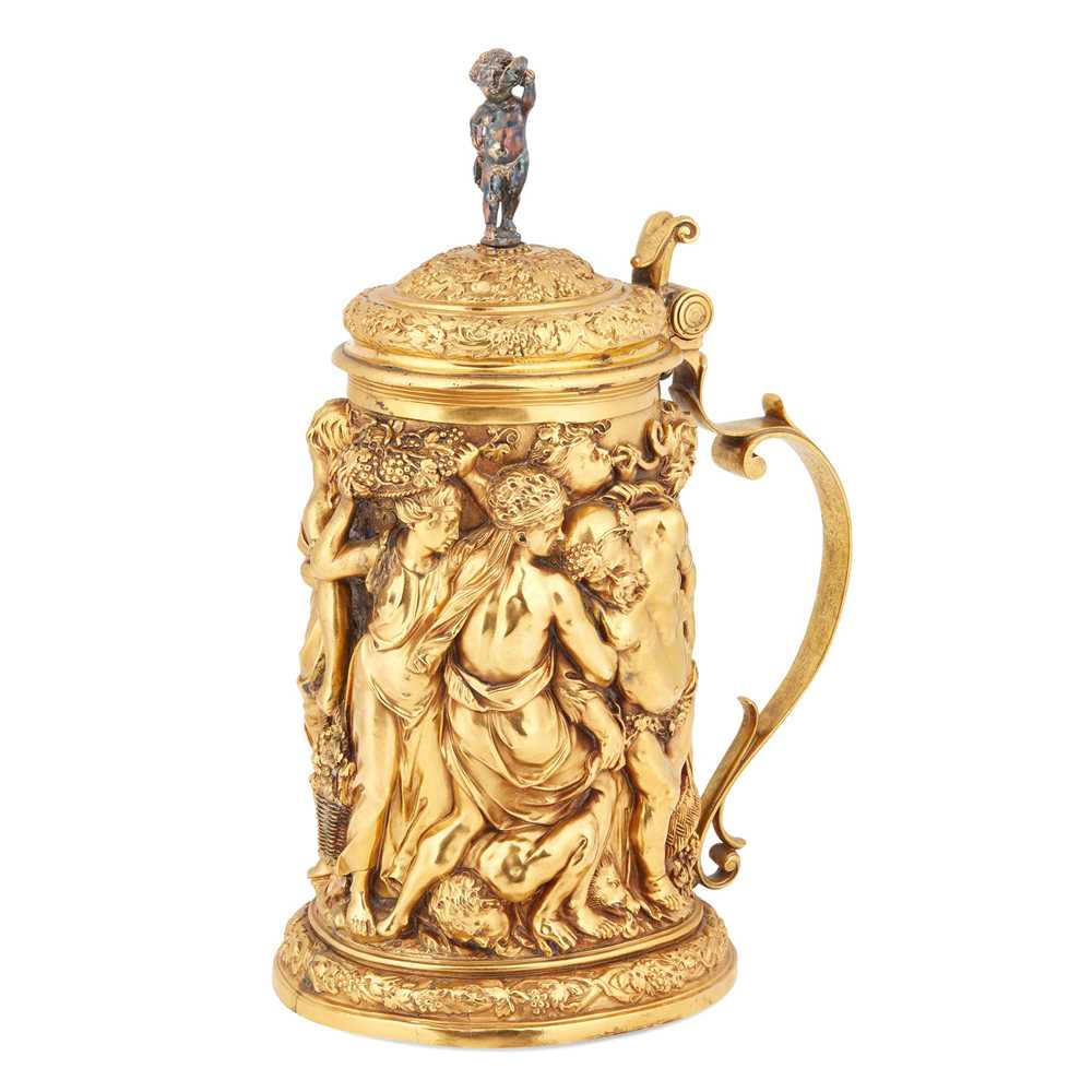 A LATE 19TH-CENTURY GILT-COPPER
