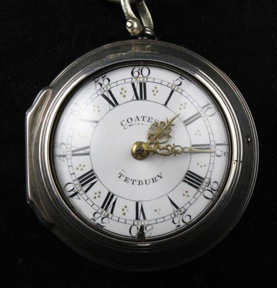 A late George II silver pair