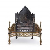 A LATE GEORGE III CAST IRON AN