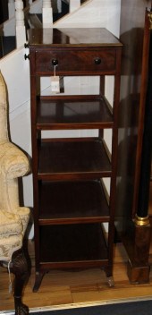 A late George III mahogany fiv