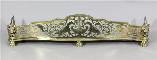 A late George III pierced brass