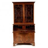 A late Georgian mahogany secre