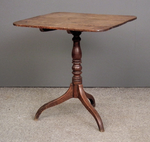 A late Georgian oak rectangular