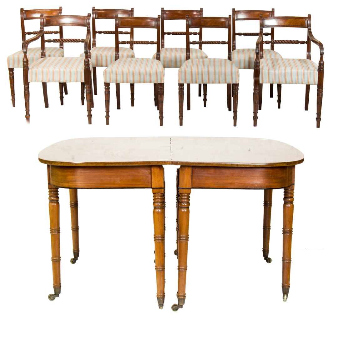 A LATE REGENCY MAHOGANY BANQUET