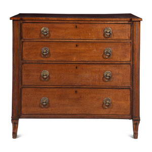 A Late Regency Mahogany Chest of