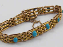 A late Victorian 10ct gold gate