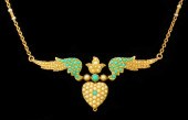 A late Victorian 15ct gold mou