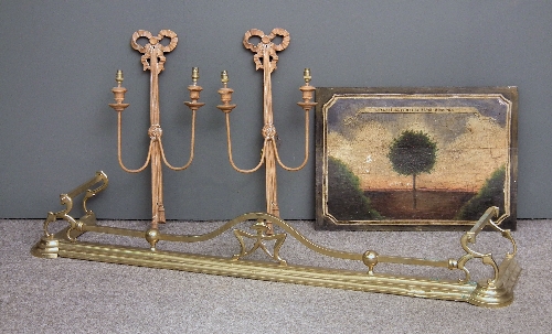 A late Victorian brass rail