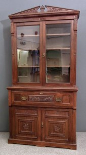 A late Victorian carved walnut