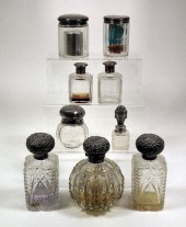 A late Victorian cut-glass sph