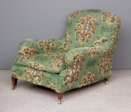 A late Victorian easy chair in
