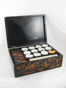A late Victorian large gilt black