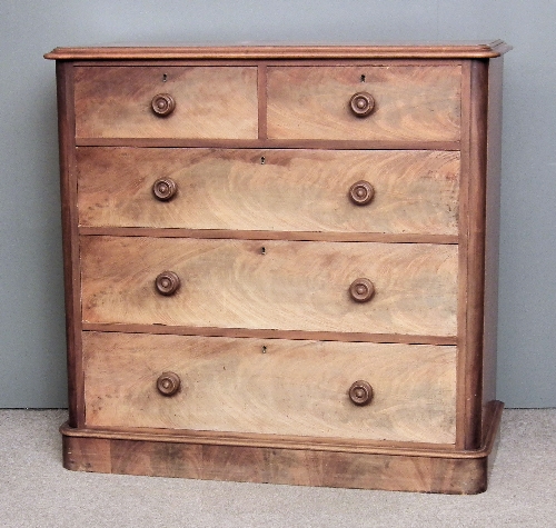 A late Victorian mahogany chest
